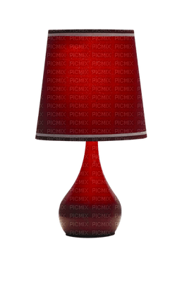 Lampe de chevet rouge - darmowe png