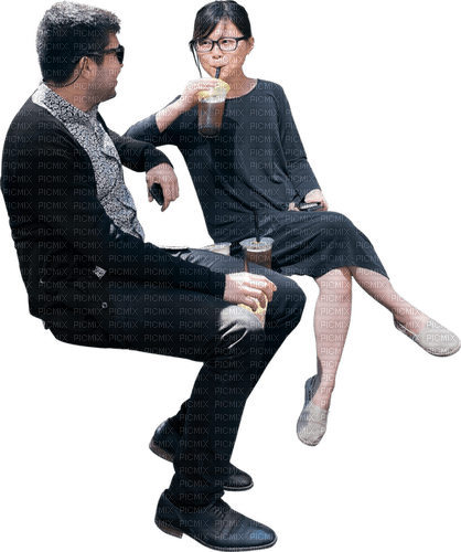 couple sitting - png gratuito