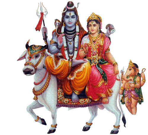 Shiv Parvati Ganesh - png gratuito