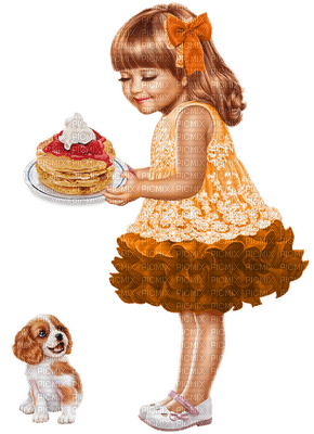 crêpes_ cuisiner_  Petit déjeuner fille_pancakes cook_ pancakes Breakfast girl - png gratis