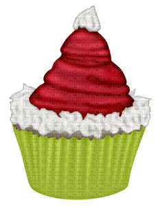 Kaz_Creations Christmas Deco Cupcakes Cake - Free PNG