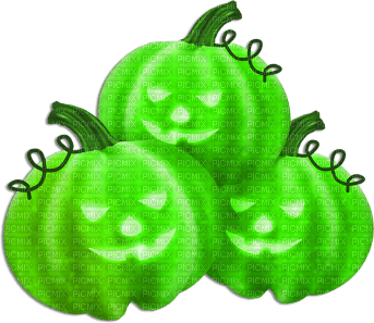 soave deco halloween pumpkin green - gratis png