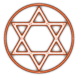 Orange Pentagram - PNG gratuit