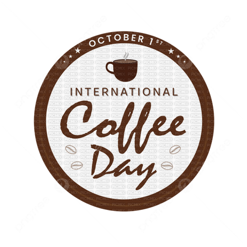 International Coffee Day Text - Bogusia - gratis png