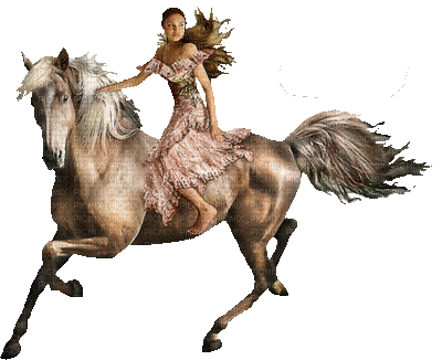 kvinna-häst-rider - Безплатен анимиран GIF