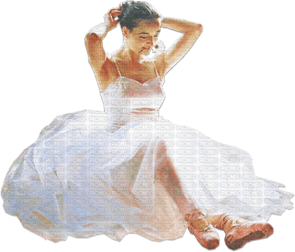 soave woman ballerina white brown - Free PNG