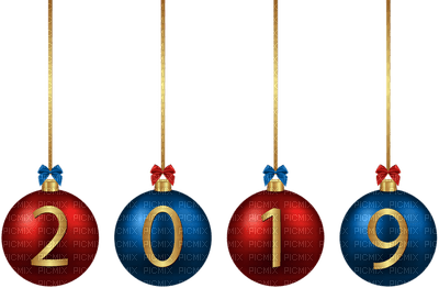 new year 2019 silvester number text - δωρεάν png