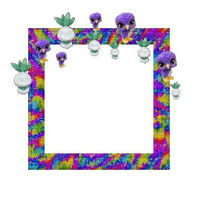 Small Rainbow Frame - Ingyenes animált GIF