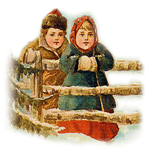 niños invierno navidad dubravka4 - ücretsiz png