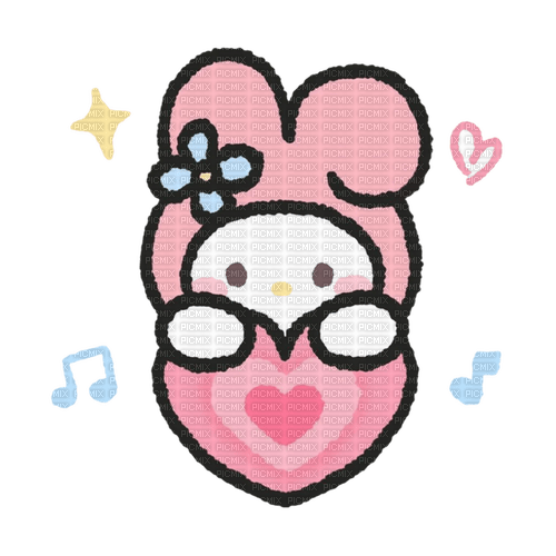 my melody floating heart - zadarmo png