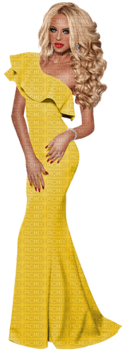 summer woman in yellow by nataliplus - png grátis