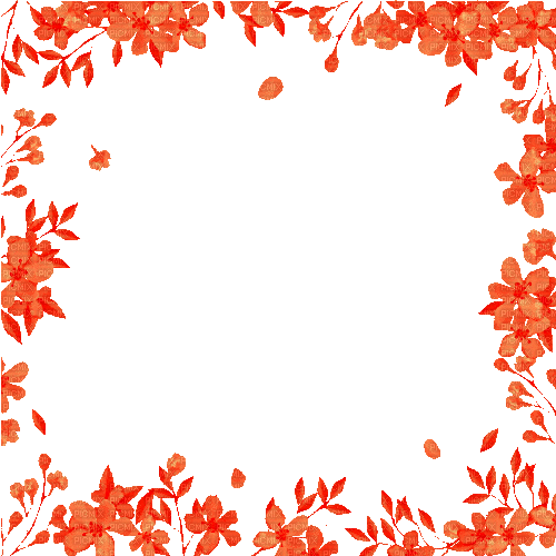 flowers frame - Darmowy animowany GIF