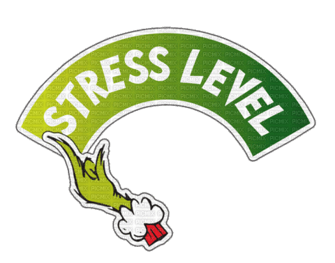 Grinch - Stress Level - Ingyenes animált GIF