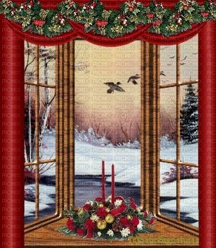 minou-christmas-window - δωρεάν png