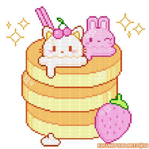 cute pancakes :D - 免费动画 GIF