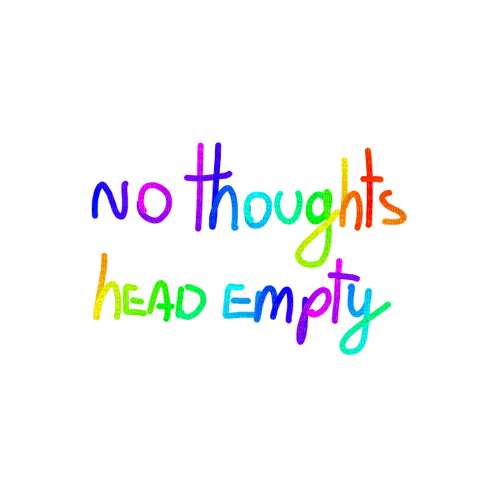 no thoughts, head empty - zadarmo png