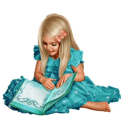 flicka-bok--girl and book - 免费PNG