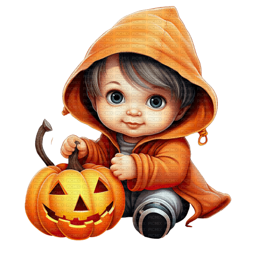 Autumn - Halloween - Baby - фрее пнг