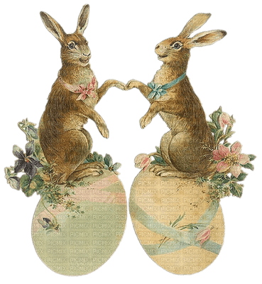 Kaz_Creations Easter Deco Bunny Rabbits - Free PNG
