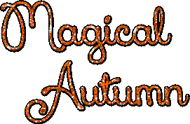Text Magical Autumn - Free animated GIF