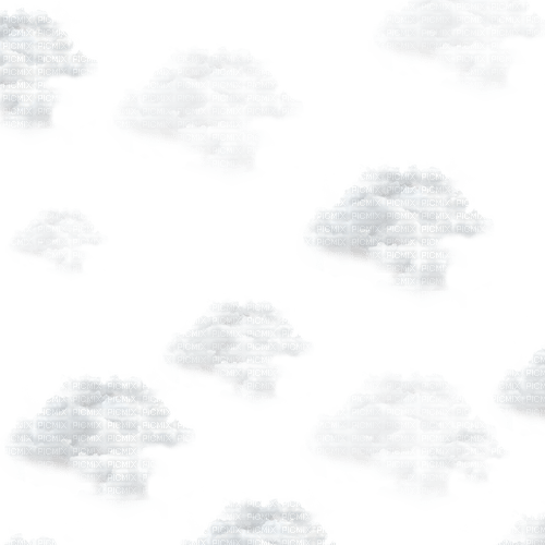 White transparent clouds deco [Basilslament] - png ฟรี