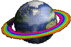 rainbow earth - Бесплатный анимированный гифка