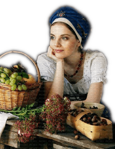 Rena Russia Marktfrau Vintage Woman - 免费PNG