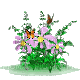 pixel flowers - Gratis animerad GIF
