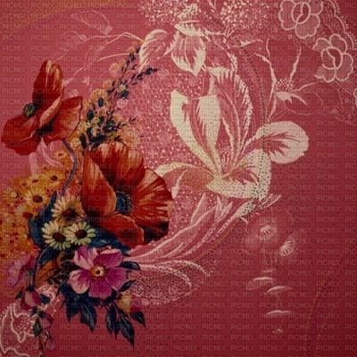 bg-flowers-pink-red - 免费PNG