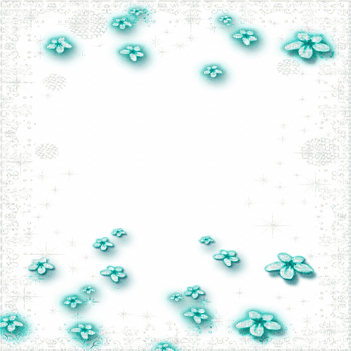 teal frame (not mine i just edited it) - бесплатно png