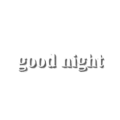 good night words - png ฟรี