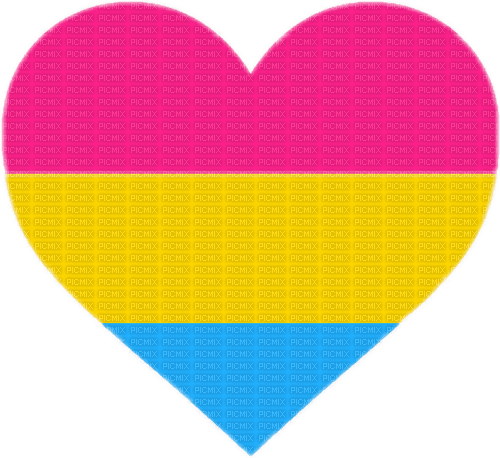 Pan Pride heart - PNG gratuit