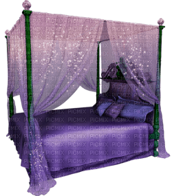minou-furniture-möbler-säng-bed-lila-purple - gratis png