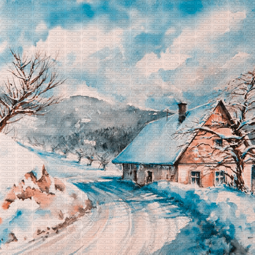 Garda Lake winter background pastel - kostenlos png