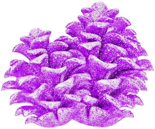 Glitter.Pinecones.Purple - ilmainen png