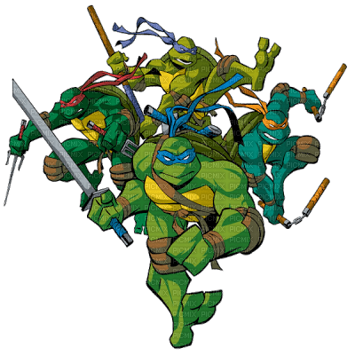 Kaz_Creations Cartoon Teenage Mutant Ninja Turtles - безплатен png