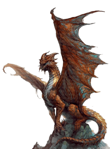 brown dragon by nataliplus - 無料png