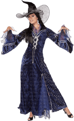 femme sorcière Halloween - nemokama png