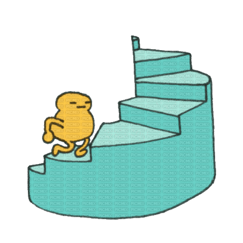 Spiral Staircase Running - Darmowy animowany GIF