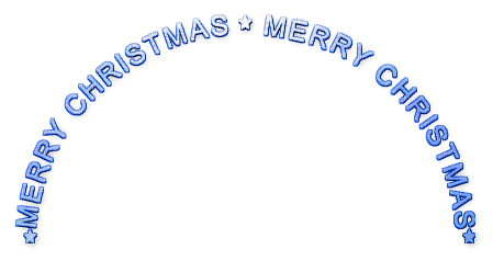 soave text christmas circle blue - 免费PNG