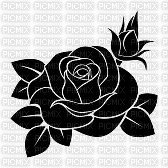 Silhouette rose - kostenlos png