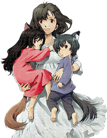 Wolf Children, anime , manga - Free PNG - PicMix