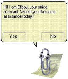 windows 98 clippy pop up - png gratuito