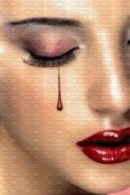 Femme en couleur triste avec l'arme de sang Gif Ouistiti-Titi - ücretsiz png