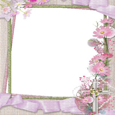 pink frame (created with gimp) - GIF animé gratuit
