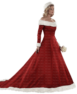 woman red-christmas-minou52 - бесплатно png