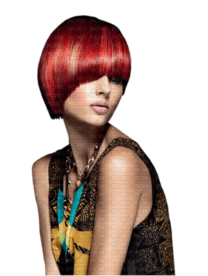 woman red hair  bp - 無料png