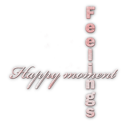 soave text happy moment feelings pink - png gratis