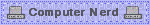 computer nerd blinkie blue - Darmowy animowany GIF