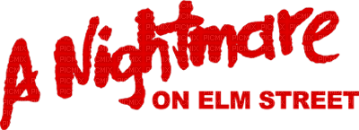 a nightmare on elm street text logo - png gratis
